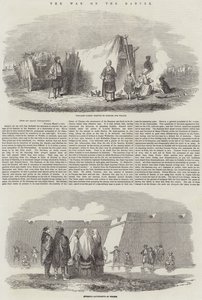 La Guerra en el Danubio (grabado) de English School