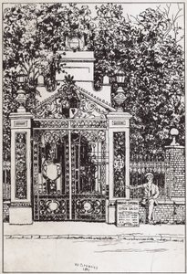 La entrada del lado del agua, Cremorne Gardens de English School
