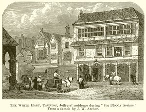 El Ciervo Blanco, Taunton, residencia de Jeffreys durante los Juicios Sangrientos de English School