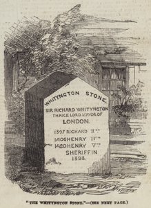 La Piedra de Whityngton (grabado) de English School