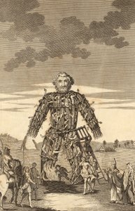 El Hombre de Mimbre de los druidas, de The Complete English Traveller, o una nueva encuesta y descripción de Inglaterra y Gales, pub. 1771