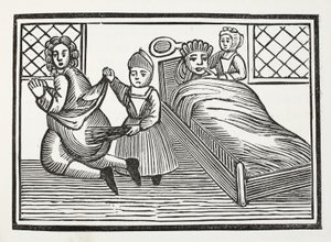 El mundo al revés, ilustración de Chap-books del Siglo XVIII de John Ashton, pub. 1882 de English School