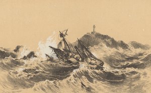 El naufragio del Forfarshire (litografía)