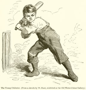 El joven jugador de cricket