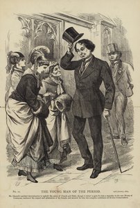 El joven del período de English School