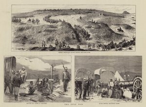 La Guerra Zulú (grabado) de English School