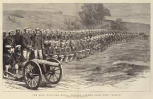 La guerra zulú, la brigada naval desembarcada del HMS "Active" de English School