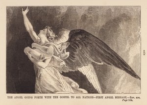 El ángel que sale con el evangelio, mensaje del primer ángel (grabado) de English School