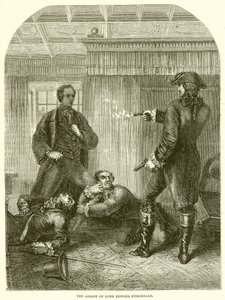 El arresto de Lord Edward Fitzgerald de English School