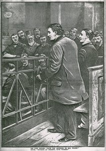 El arresto de Oscar Wilde: Wilde en el banquillo de English School