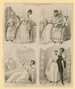 Las actitudes de Miss Fanny Kemble como Julieta de English School