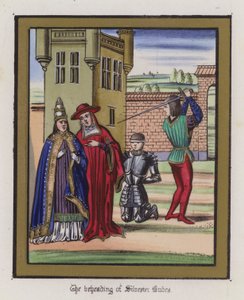 La decapitación de Sir Silvester Budes de English School