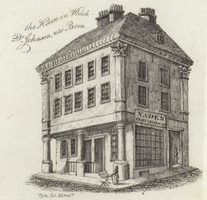 El lugar de nacimiento del Dr. Samuel Johnson de English School