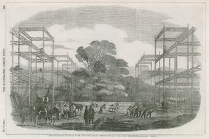 El edificio en Hyde Park, Londres, para la Gran Exposición de 1851