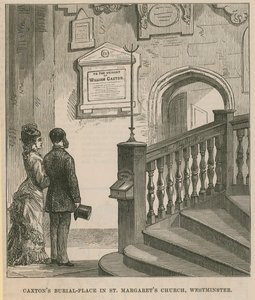 El lugar de entierro de William Caxton de English School