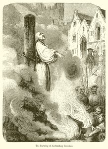 La quema del Arzobispo Cranmer de English School