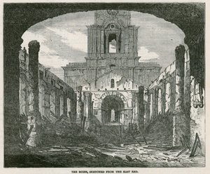 El incendio de la iglesia de Santa Ana en Limehouse de English School