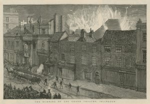 El incendio del Gran Teatro, Islington, Londres