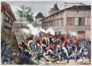 La captura de Cantón: Escaramuza cerca de la puerta oeste de la ciudad de English School