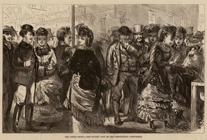 La exposición de ganado, el deber dividido del conocedor concienzudo (grabado) de English School