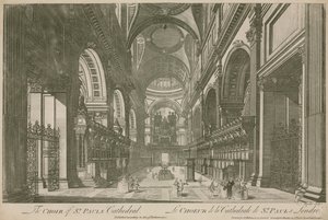 El coro de la Catedral de San Pablo, Londres de English School