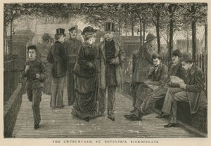 El cementerio de la iglesia, St Botolphs, Bishopsgate de English School