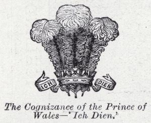 El emblema del Príncipe de Gales, 