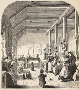 La guardería de convictos en Brixton, ilustración de Las prisiones criminales de Londres y escenas de la vida en prisión de Henry Mayhew y John Binny, pub. 1862 de English School