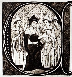 La coronación del rey Eduardo I de English School