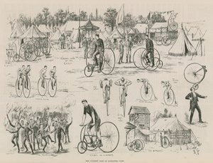El campamento de ciclistas en Alexandra Park de English School