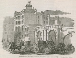 La partida del Embajador Ruso de Chesham House