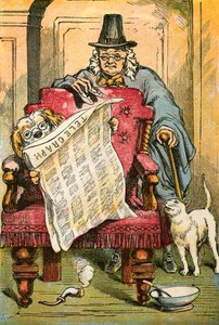 El perro leyendo las noticias