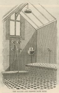La sala de ducha y baño de English School