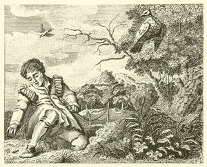 La paloma y la hormiga (grabado) de English School