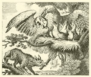 El águila y el zorro (grabado)