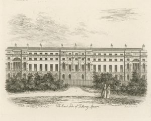 El lado este de Fitzroy Square