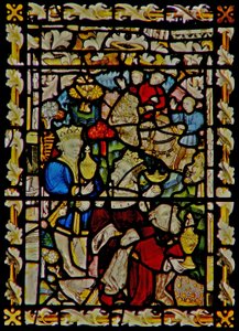 La ventana este que representa la Adoración de los Magos de English School