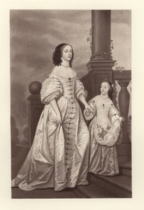 La electora Sofía y su hija Sofía Carlota, Reina de Prusia de English School