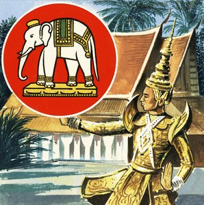 El elefante, emblema de Tailandia de English School