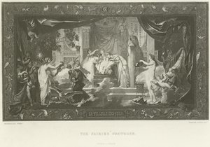 La protegida de las hadas (grabado) de English School