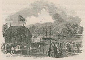 El ferry en el Serpentine, Hyde Park, Londres