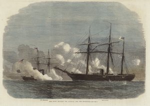 La pelea entre el Alabama y el Kearsarge de English School