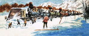 La primera línea ferroviaria transcontinental a través de América de English School