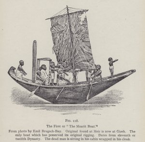 El primero o el Barco Maatit (litografía) de English School