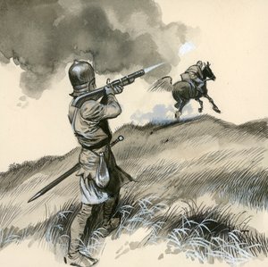 Las primeras pistolas, llamadas de mecha