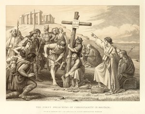 La primera predicación del cristianismo en Gran Bretaña de English School
