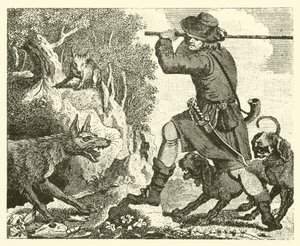 El zorro y el lobo (grabado)