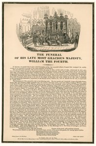El funeral del Rey Guillermo IV
