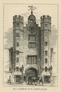 La entrada del Palacio de St. James de English School