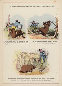El cazador de osos gigante y el oso que casi lo atrapó de English School